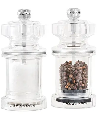 4.5" Acrylic Salt & Pepper Mill Gift Set Clearance