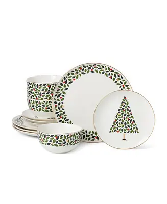 Deal Kate Spade Evergreen 12-Piece Dinnerware Set