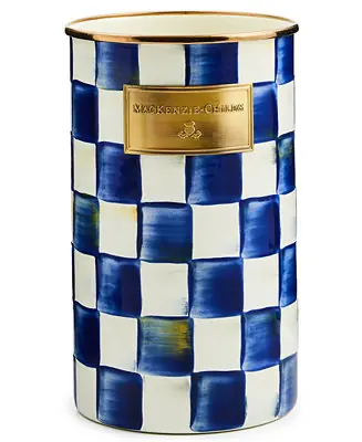 Royal Check Enameled Steel Utensil Holder Don’t Miss Out