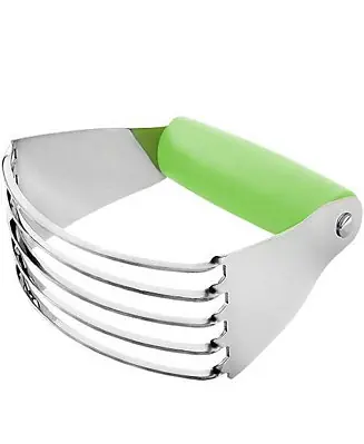 Stainless Steel Dough Blender, Pastry Cutter, Heavy Duty Pastry Blender and Dough Cutter with Blades Money Back Guarantee