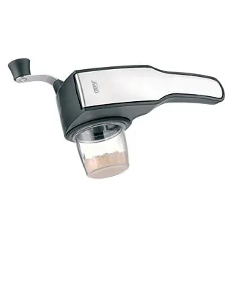 GEFU Stainless Steel 2 Drum Rotary Grater with Attachable Container and Lid Shop Now