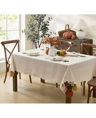 Fall Feels Cutwork Fabric Tablecloth, 60" x 120" Best Seller