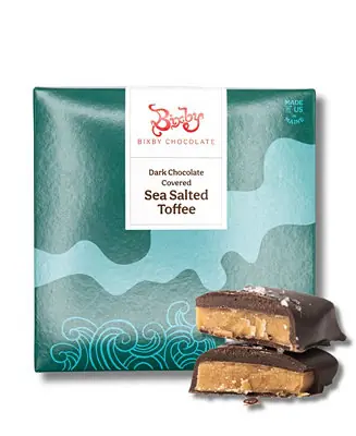 Limited Time Dark Chocolate Sea Salted Toffee Gift Box, 1 lb