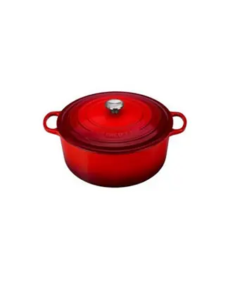 Money Back Guarantee 13.25-Qt. Signature Enameled Cast Iron Round Dutch Oven