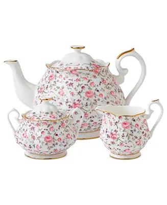 Rose Confetti 3-Piece Tea Set Grab Now