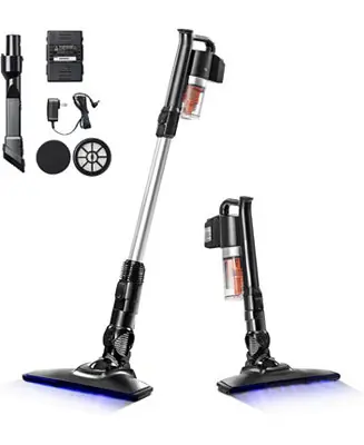 Weekend Sale USA Cordless Stick Vacuum for Low-profile Rugs and Hard Floors, 4-in-1 Attachments, 9000Pa Suction LED Indicator, 55K RPM 35 Min Runtime Battery, Pet Hair Cleaner