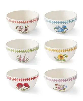 Big Sale Botanic Garden Meadow Assorted Stackable Bowls, Set of 6