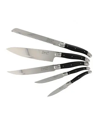 Laguiole 5 Piece Kitchen Knife Set plus Magnetic Display. Next Day Delivery