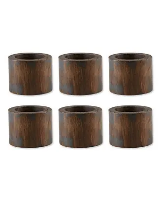 Editor’s Pick Wood Band Napkin Ring Set of 6