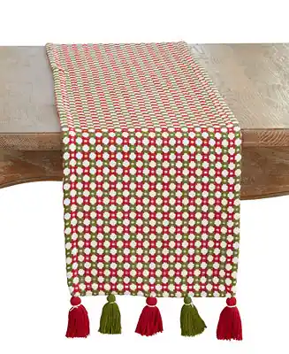 Woven Tassel Table Runner, 13" x 72" Place Order