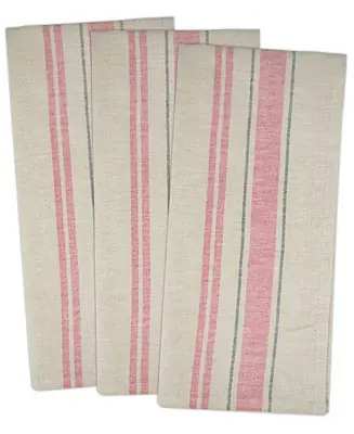 Save Now Chambray French Stripe Woven Dishtowel, Set of 3