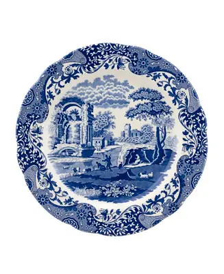 Blue Italian Charger Plate Free Returns