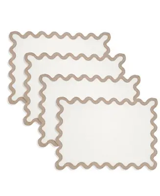 Linen Eco Scallop Border Placemat, Set of 4 Get Yours