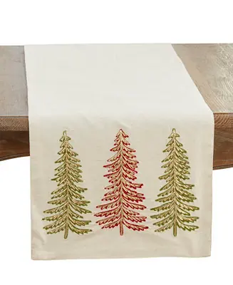 Limited Edition Christmas Trees Table Runner, 16" x 72"