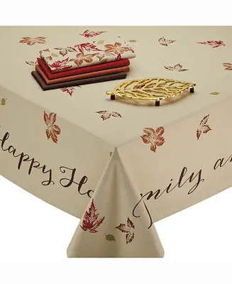 Rustic Leaves Print Tablecloth Bulk Order