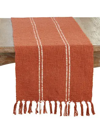 Stitched Line Table Runner, 16" x 72" Free Returns