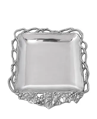 Designs Aluminum Grape Open Vine Square Tray Save Now