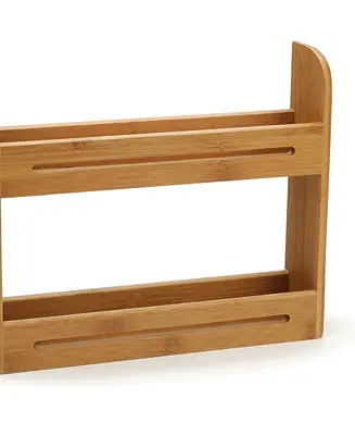 Wood 12" x 2.75" x 10.25" Spice Rack jars not included In Demand