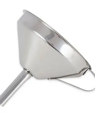 Endurance Stainless Steel 4" x 5" x 4.25" Deluxe Funnel with Removable Filter Set Free Delivery