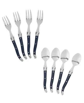 Laguiole Coffee Spoons and Cake Forks, Set of 8 Worldwide Shipping