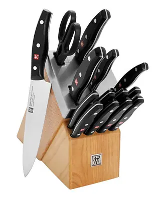 Exclusive Offer TWIN Signature 15-Piece Self-Sharpening Knife Block Set