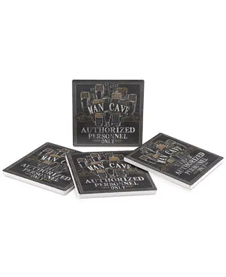 Man Cave 4-Pc. Coaster Set Get Yours