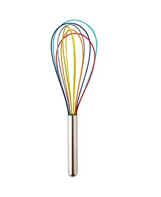 Endurance Stainless Steel 11.75" X 3.25" Colored Silicone Coated Whisk Free Delivery
