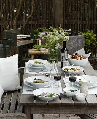 Affordable White Fluted Dinnerware Collection