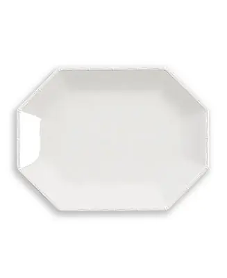 Limited Offer Bamboo Raised Rim Octagonal Platter, 16"