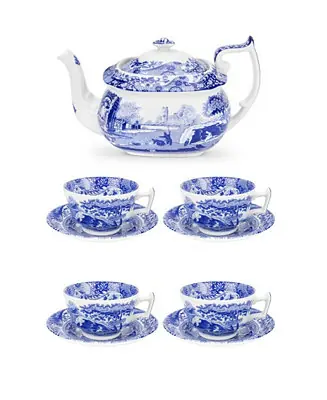 Blue Italian Tea Serving Set Place Order