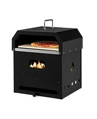 Flash Sale 4-in-1 Outdoor Portable Pizza Oven with 12 Inch Pizza Stone