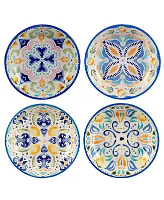 Premium Lemonade Set of 4 Soup/Pasta Bowl 9"