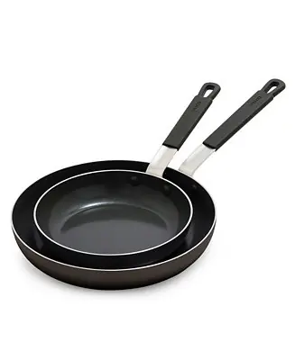 X Bobby Flay Nonstick Stainless Steel 8" and 10" Frypan Set While Supplies Last
