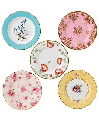 Best Seller 100 Years 1950-1990 5-Piece Plate Set