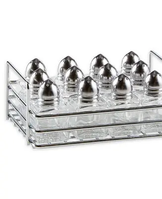 Glass Stainless Steel 13 Piece 1/2 Ounce Mini Salt Pepper Shaker Set Shop Now