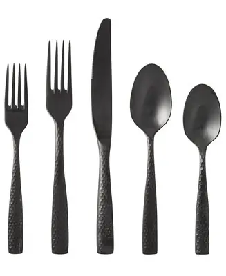 Certified Lucca Faceted 20-Pc. Flatware Set, Service For 4