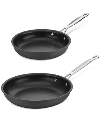 2-Pc. Chef's Classic Nonstick Hard-Anodized Skillets Clearance