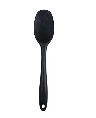 Silicone Coated Steel 11" x 2.25" Ela Series Black Spoon Wholesale