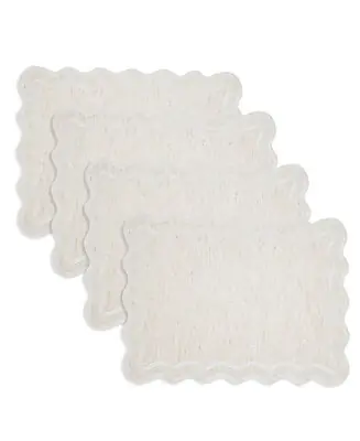 Eco Scallop Border Placemat, Set of 4 Affordable