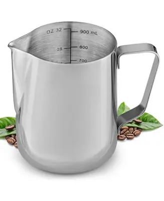 Top Pick Frothing Pitcher Milk Frother Cup - Easy to Read Measurements