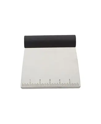 Modern All Purpose Stainless Steel Dough Pastry Scraper, Chopper, Cutter with Measurement Scale, 6"