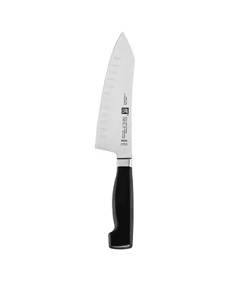 Four Star 7" Hollow Edge Rocking Santoku Knife Authentic