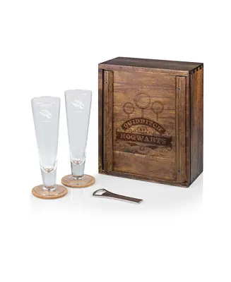 Harry Potter Quidditch Beverage Glass Gift Set, 6 Pieces Money Back Guarantee
