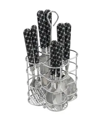Super Sale Bistro Abstract Butterfly Stainless Steel 16 Piece Flatware Set, Service for 4