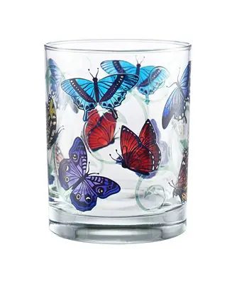 Butterflies DOF Glass, Set of 4 Buy Direct