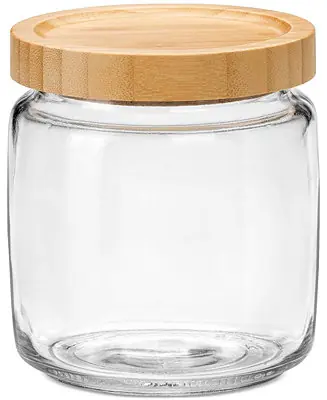 Direct From Manufacturer Giara 25.25-Oz. Glass Jar & Bamboo Lid, Set of 6