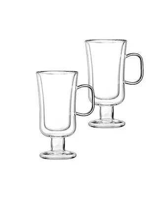High Quality Double Wall Irish Coffee Cups, Set of 2