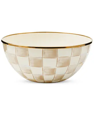 Mega Sale Mocha Check Small Everyday Bowl, 40-oz.