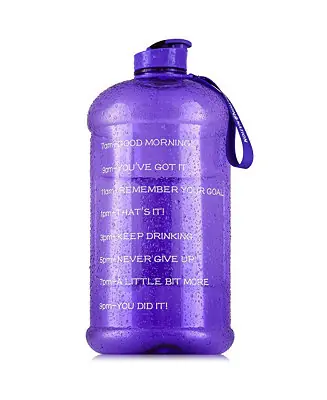 Same Day Shipping 1 Gallon Water Bottle with Times to Drink (128oz) – Motivational Time Reader Large Water Jug