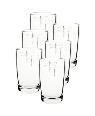 La Rochere Dragonfly 14-ounce Highball Glass, Set of 6. Final Sale